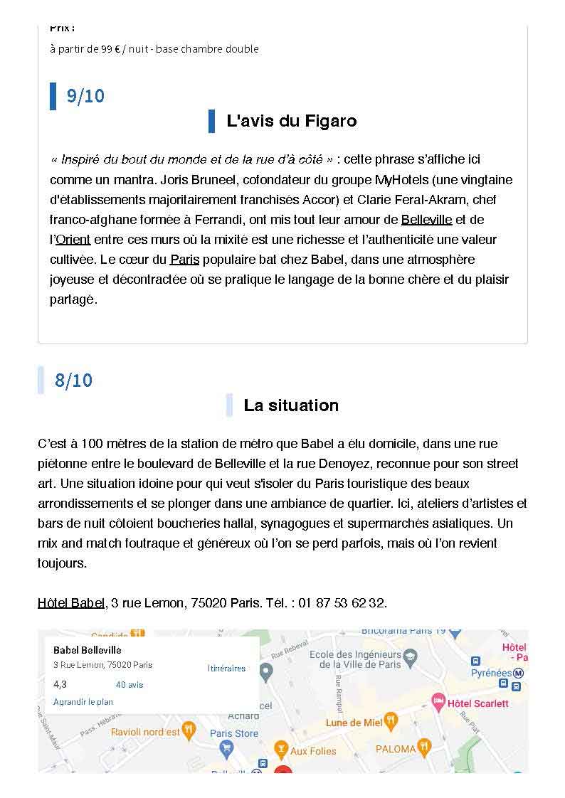Groupe MyHotels – Presse – Le Figaro