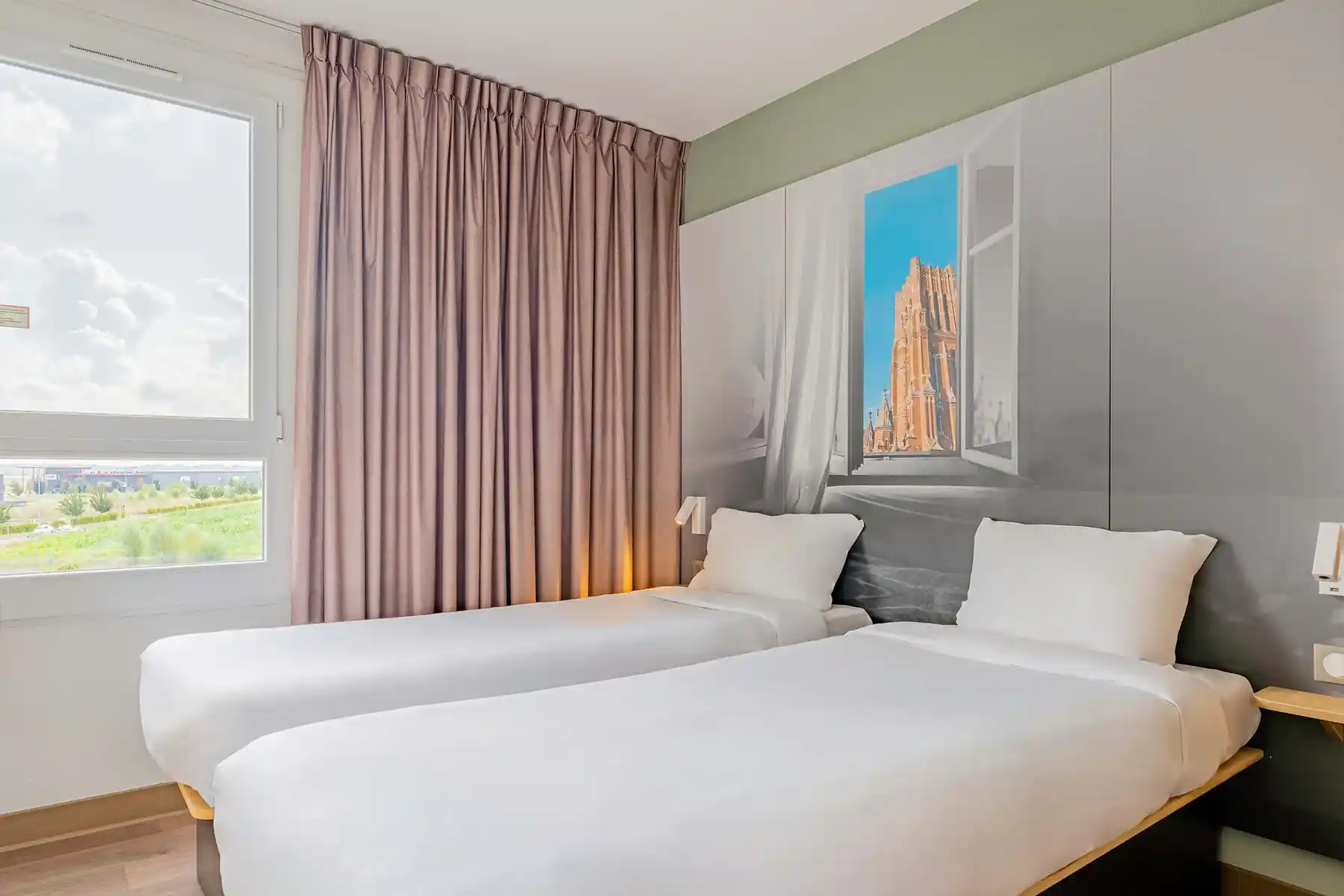 Groupe MyHotels – B&B Béthune – Chambre lits jumeaux